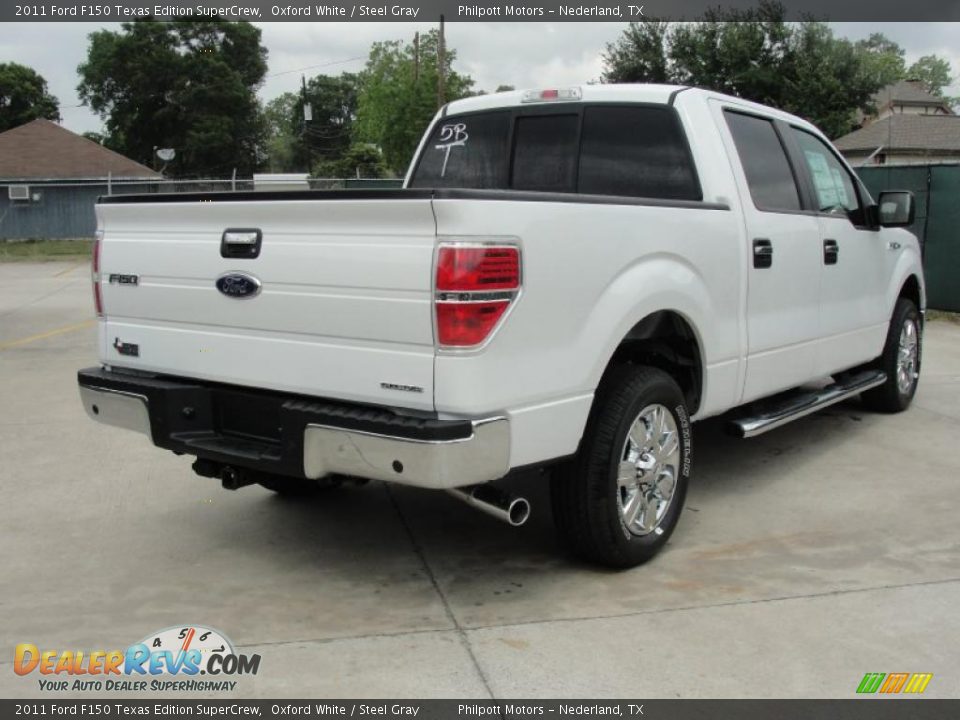 2011 Ford F150 Texas Edition SuperCrew Oxford White / Steel Gray Photo #3