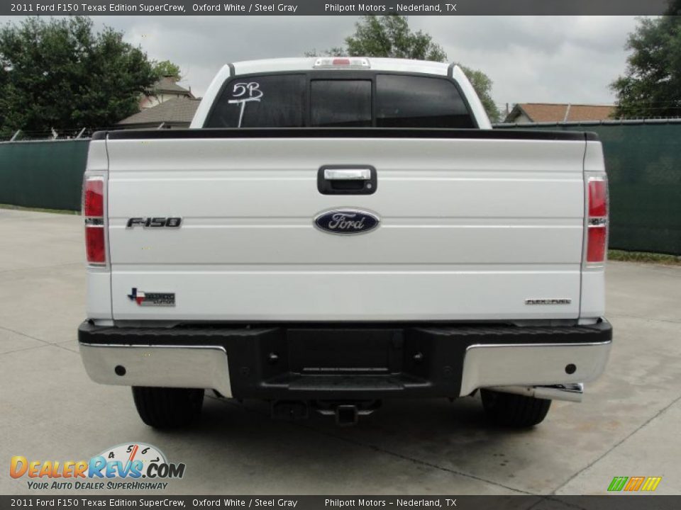 2011 Ford F150 Texas Edition SuperCrew Oxford White / Steel Gray Photo #4