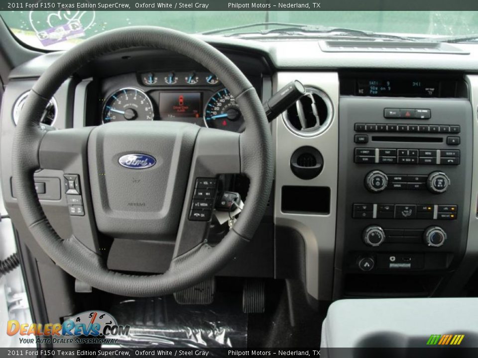 2011 Ford F150 Texas Edition SuperCrew Oxford White / Steel Gray Photo #28