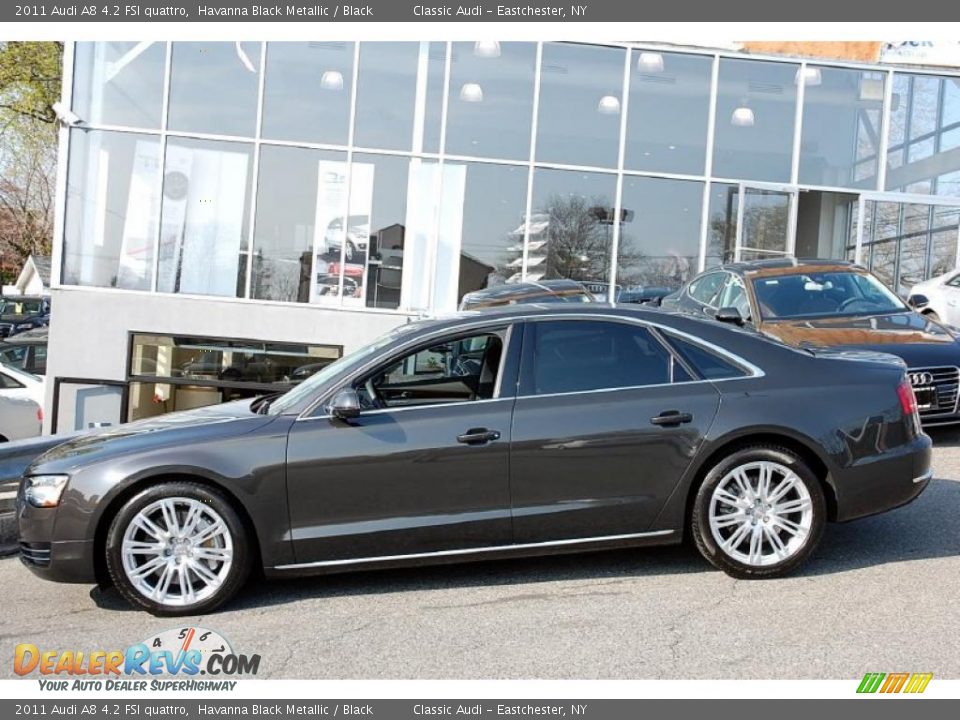 Havanna Black Metallic 2011 Audi A8 4.2 FSI quattro Photo #2