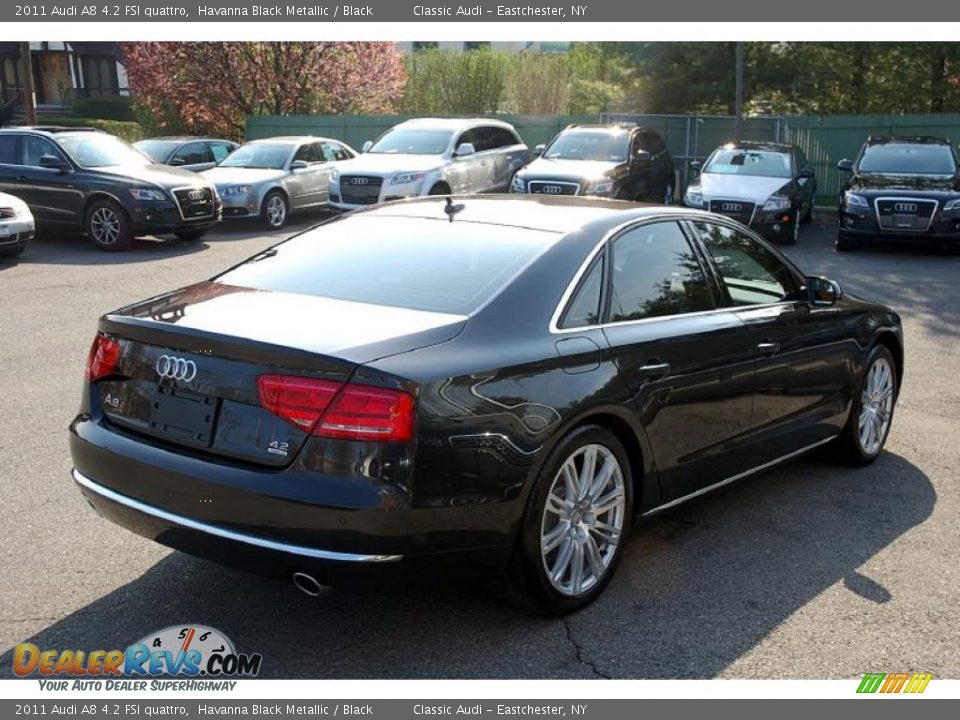 2011 Audi A8 4.2 FSI quattro Havanna Black Metallic / Black Photo #5