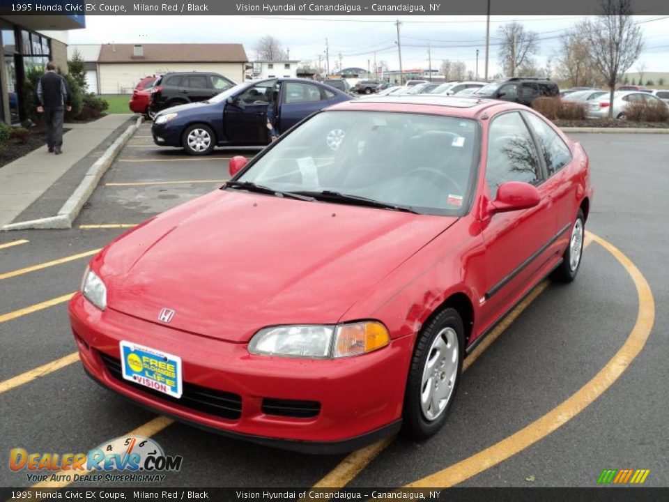 1995 Honda Civic EX Coupe Milano Red / Black Photo #1