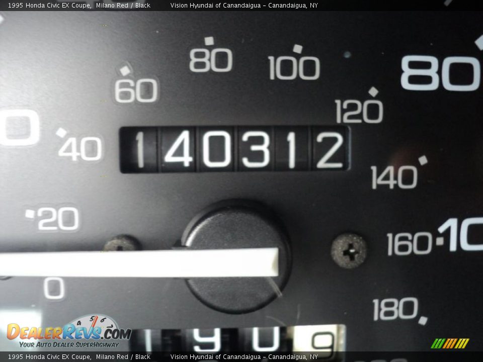 1995 Honda Civic EX Coupe Milano Red / Black Photo #4