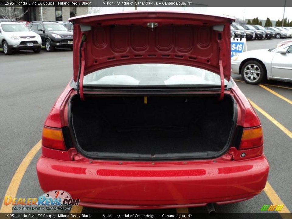 1995 Honda Civic EX Coupe Milano Red / Black Photo #9