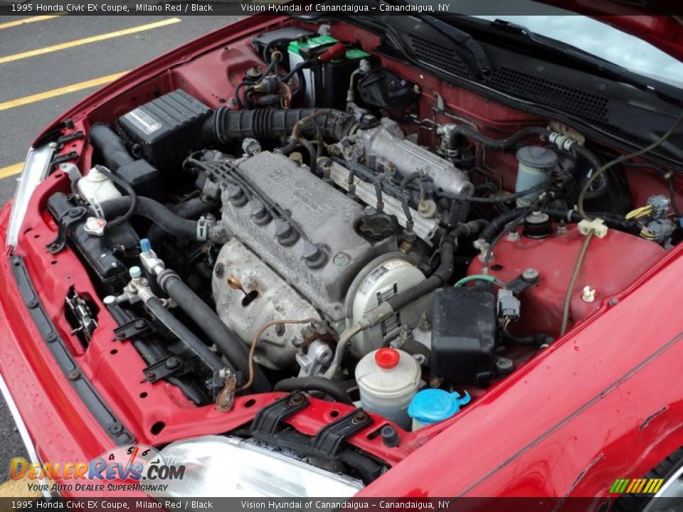 1995 Honda Civic Ex Coupe 1 5l Sohc 16v 4 Cylinder Engine Photo 13 Dealerrevs Com