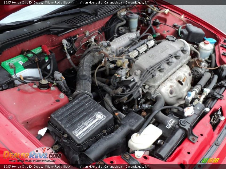 1995 Honda Civic EX Coupe 1.5L SOHC 16V 4 Cylinder Engine Photo #15