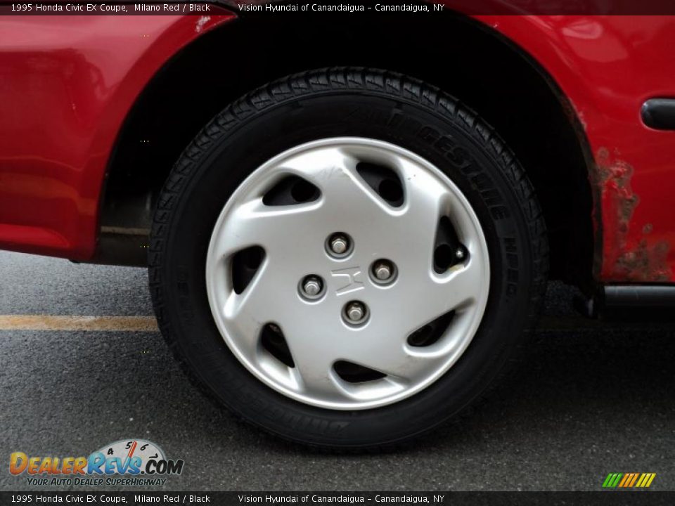 1995 Honda Civic EX Coupe Milano Red / Black Photo #17