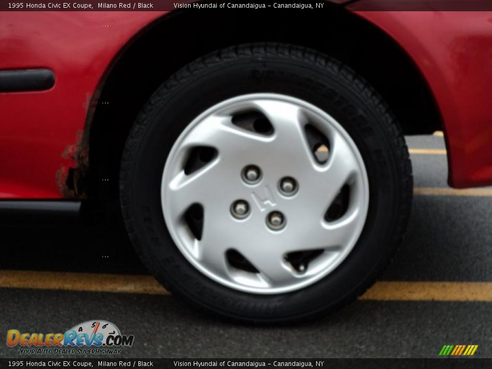 1995 Honda Civic EX Coupe Milano Red / Black Photo #18
