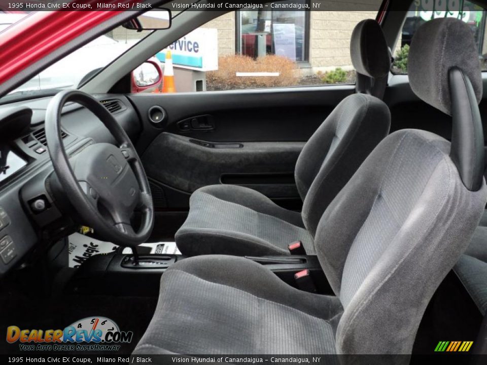 Black Interior - 1995 Honda Civic EX Coupe Photo #19