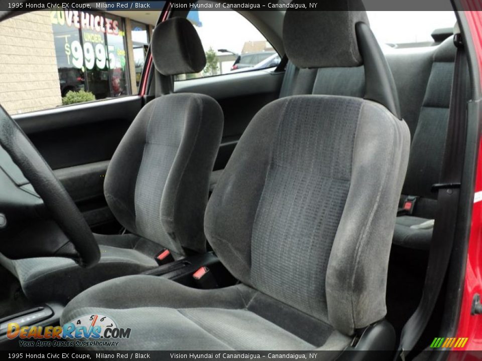 Black Interior - 1995 Honda Civic EX Coupe Photo #21