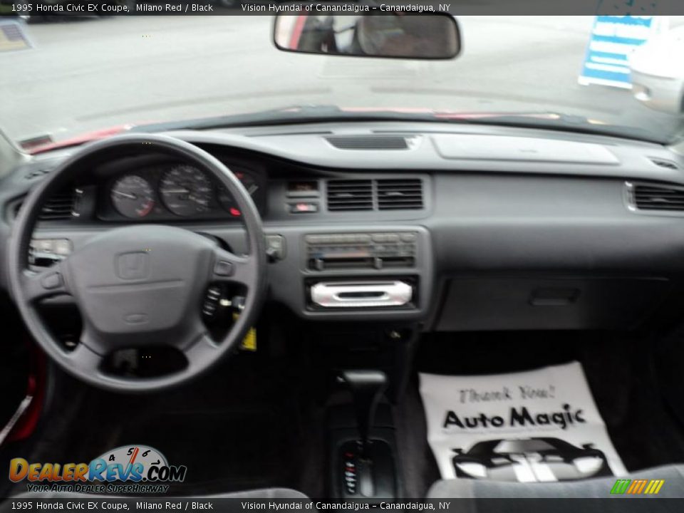 1995 Honda Civic EX Coupe Milano Red / Black Photo #24