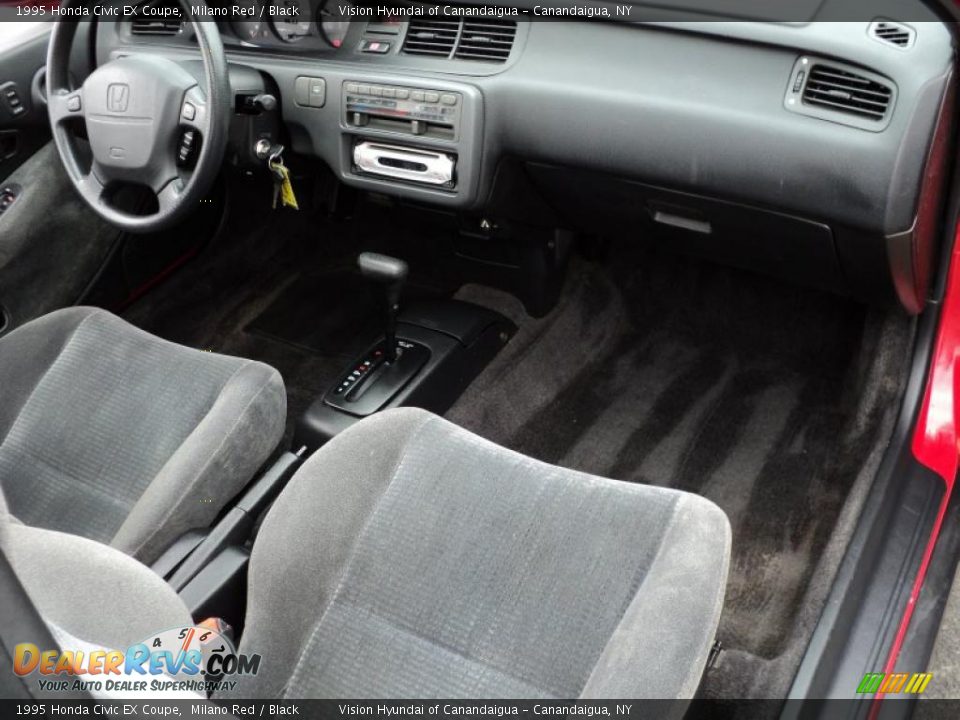 1995 Honda Civic EX Coupe Milano Red / Black Photo #28