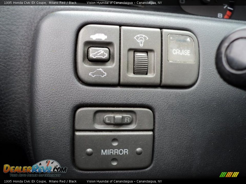 1995 Honda Civic EX Coupe Milano Red / Black Photo #31