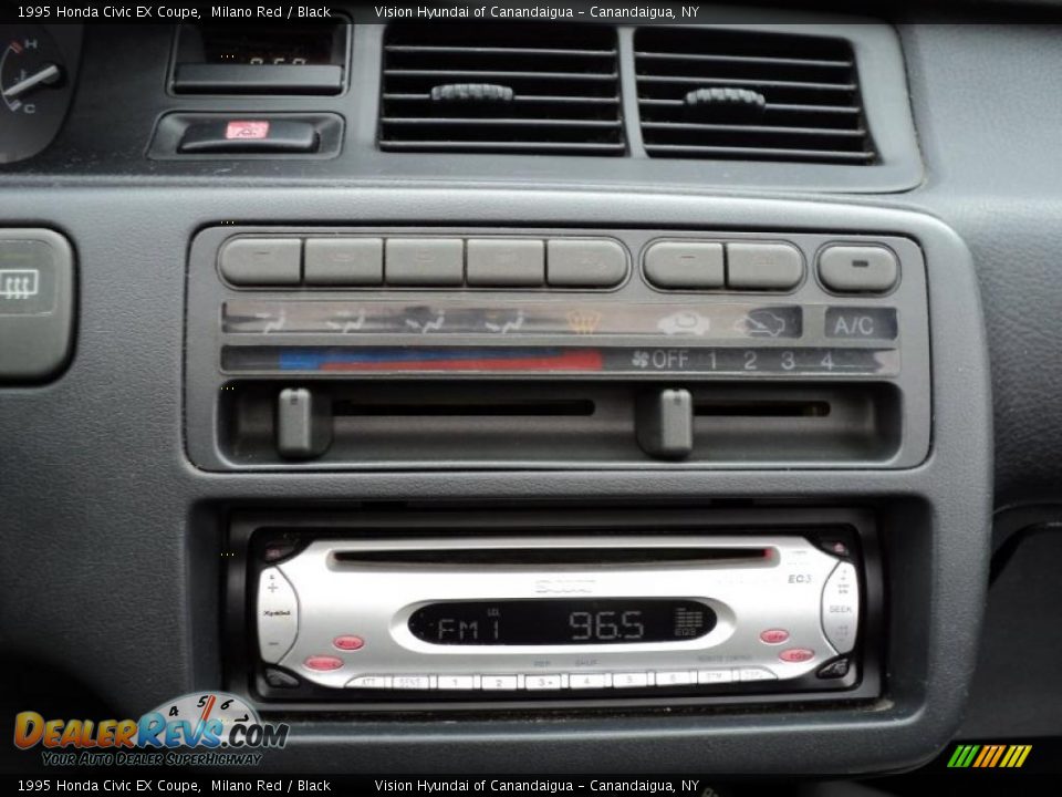 1995 Honda Civic EX Coupe Milano Red / Black Photo #34