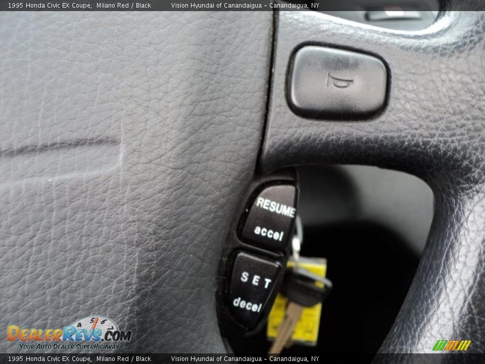 1995 Honda Civic EX Coupe Milano Red / Black Photo #35