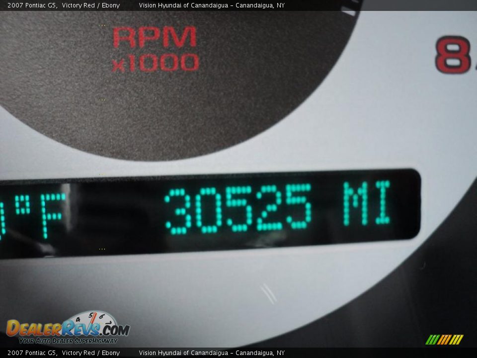 2007 Pontiac G5 Victory Red / Ebony Photo #5