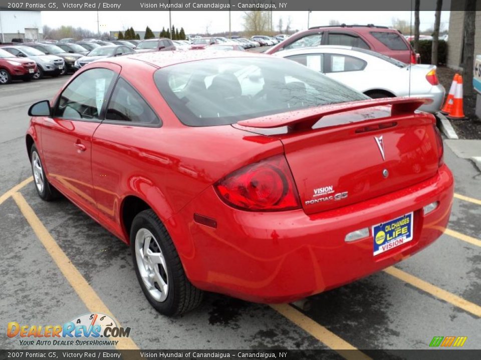 2007 Pontiac G5 Victory Red / Ebony Photo #7