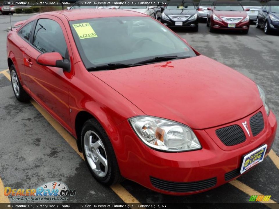 2007 Pontiac G5 Victory Red / Ebony Photo #10