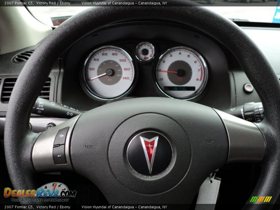 2007 Pontiac G5 Victory Red / Ebony Photo #30