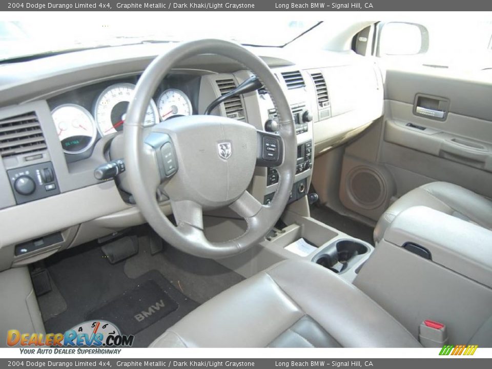 Dark Khaki Light Graystone Interior 2004 Dodge Durango