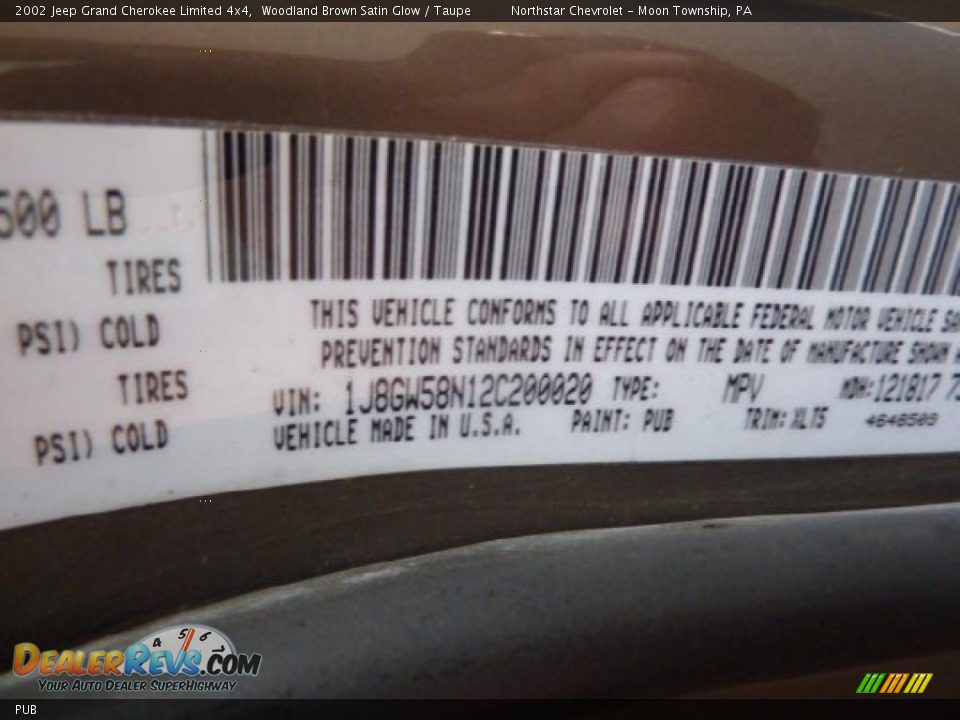 Jeep Color Code PUB Woodland Brown Satin Glow