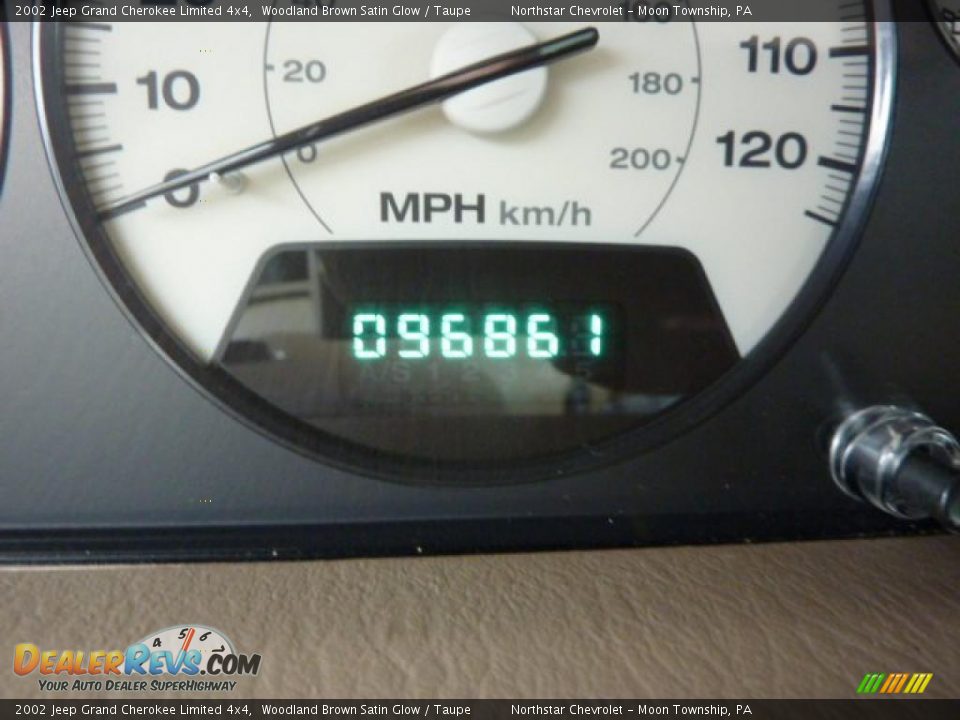 2002 Jeep Grand Cherokee Limited 4x4 Woodland Brown Satin Glow / Taupe Photo #15