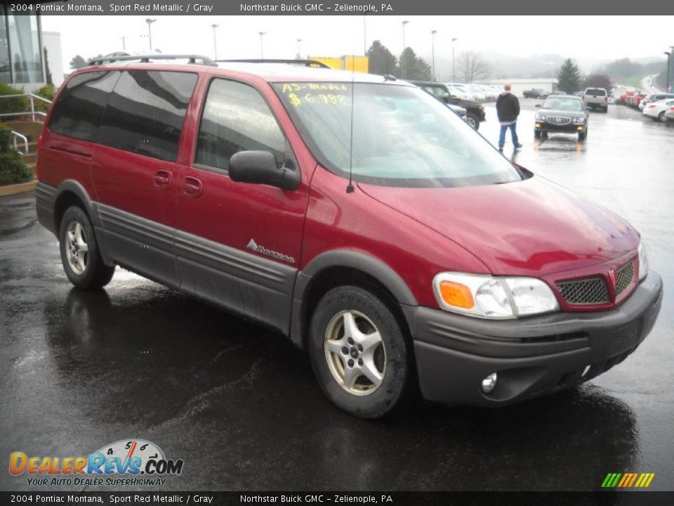 2004 Pontiac Montana Sport Red Metallic / Gray Photo #2