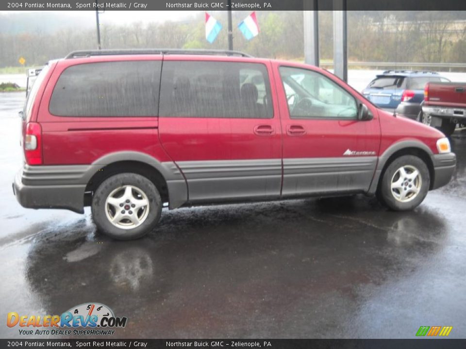 2004 Pontiac Montana Sport Red Metallic / Gray Photo #3