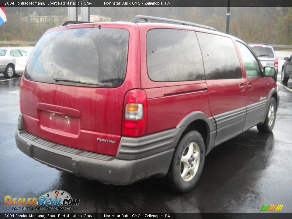 2004 Pontiac Montana Sport Red Metallic / Gray Photo #4