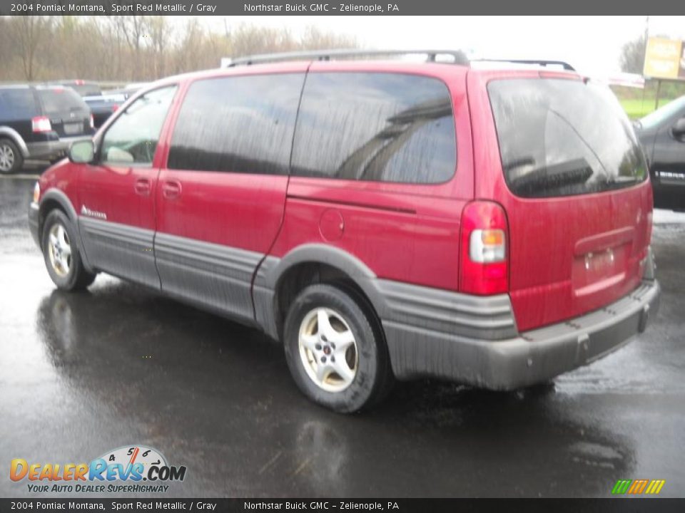 2004 Pontiac Montana Sport Red Metallic / Gray Photo #5