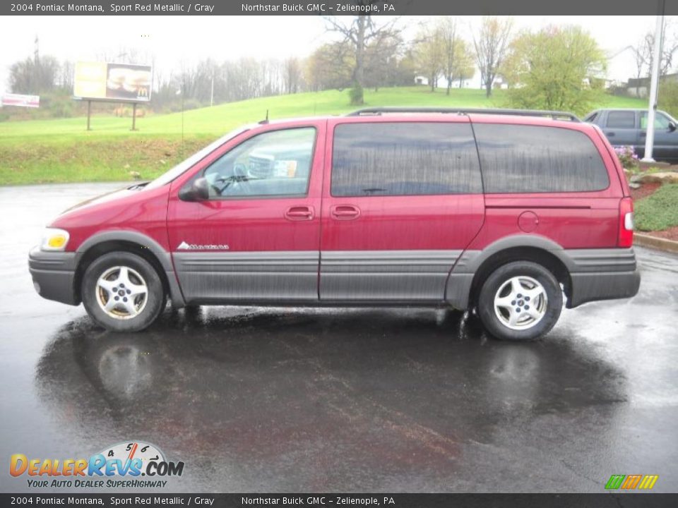 2004 Pontiac Montana Sport Red Metallic / Gray Photo #6