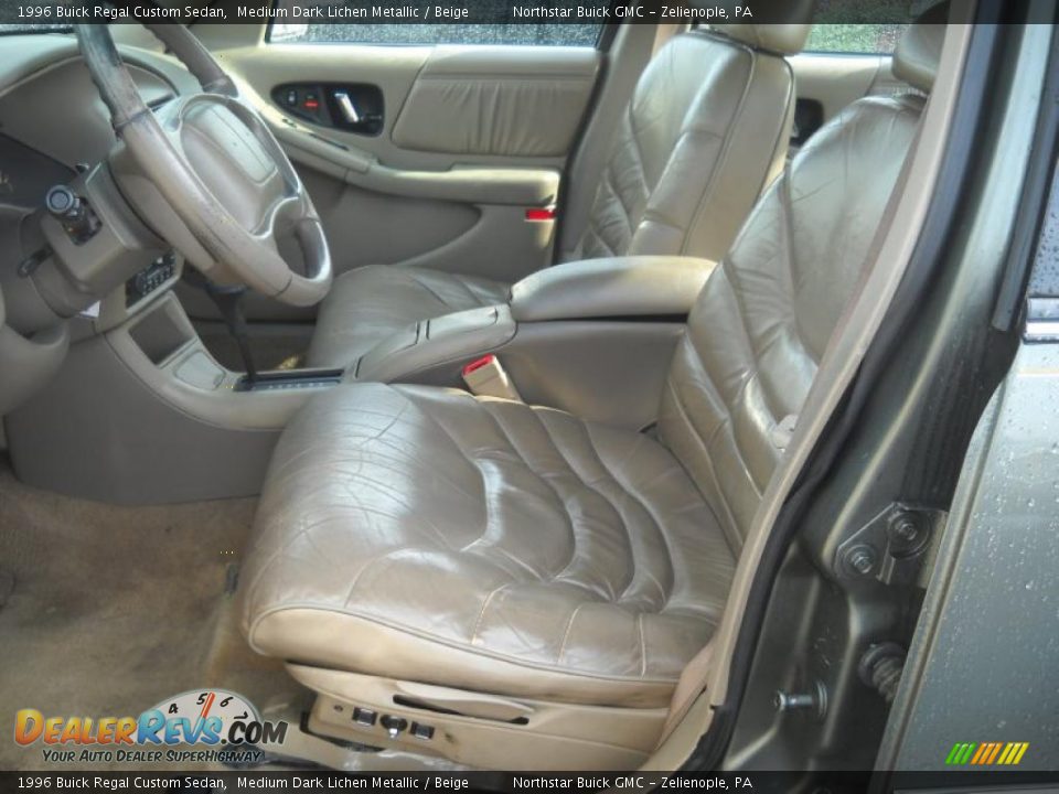Beige Interior - 1996 Buick Regal Custom Sedan Photo #8