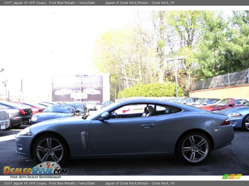 2007 Jaguar XK XKR Coupe Frost Blue Metallic / Ivory/Slate Photo #3