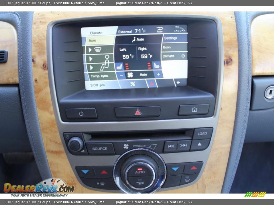 2007 Jaguar XK XKR Coupe Frost Blue Metallic / Ivory/Slate Photo #24