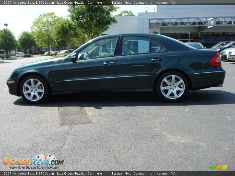 2007 Mercedes-Benz E 350 Sedan Jade Green Metallic / Cashmere Photo #3