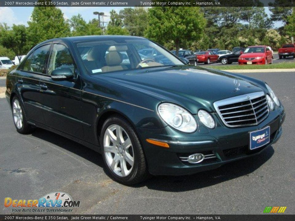 2007 Mercedes-Benz E 350 Sedan Jade Green Metallic / Cashmere Photo #6