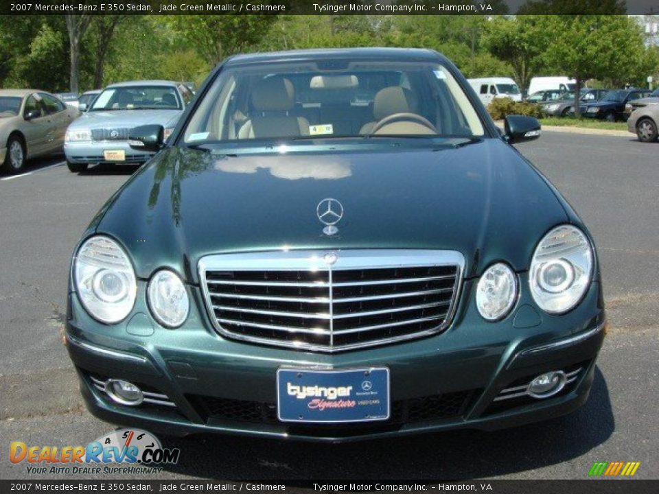 2007 Mercedes-Benz E 350 Sedan Jade Green Metallic / Cashmere Photo #7