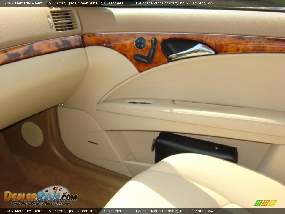 2007 Mercedes-Benz E 350 Sedan Jade Green Metallic / Cashmere Photo #15