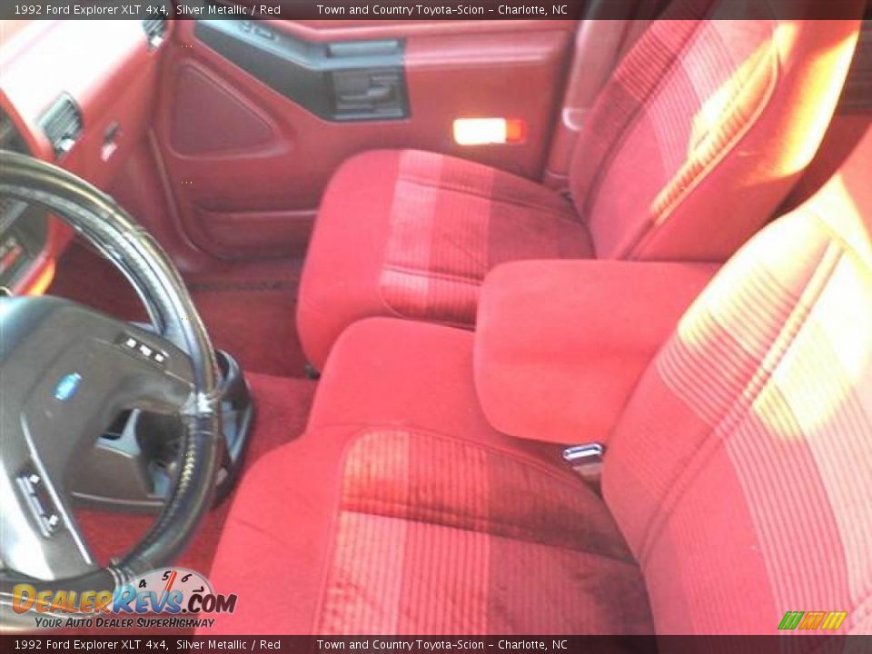 Red Interior - 1992 Ford Explorer XLT 4x4 Photo #13