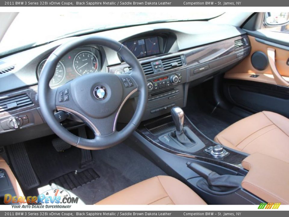 Saddle Brown Dakota Leather Interior 2011 Bmw 3 Series