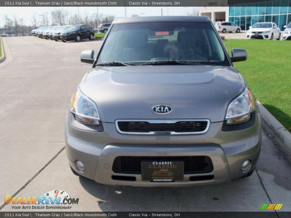 2011 Kia Soul ! Titanium Gray / Sand/Black Houndstooth Cloth Photo #8