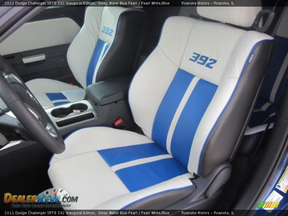 Pearl White/Blue Interior - 2011 Dodge Challenger SRT8 392 Inaugural Edition Photo #2