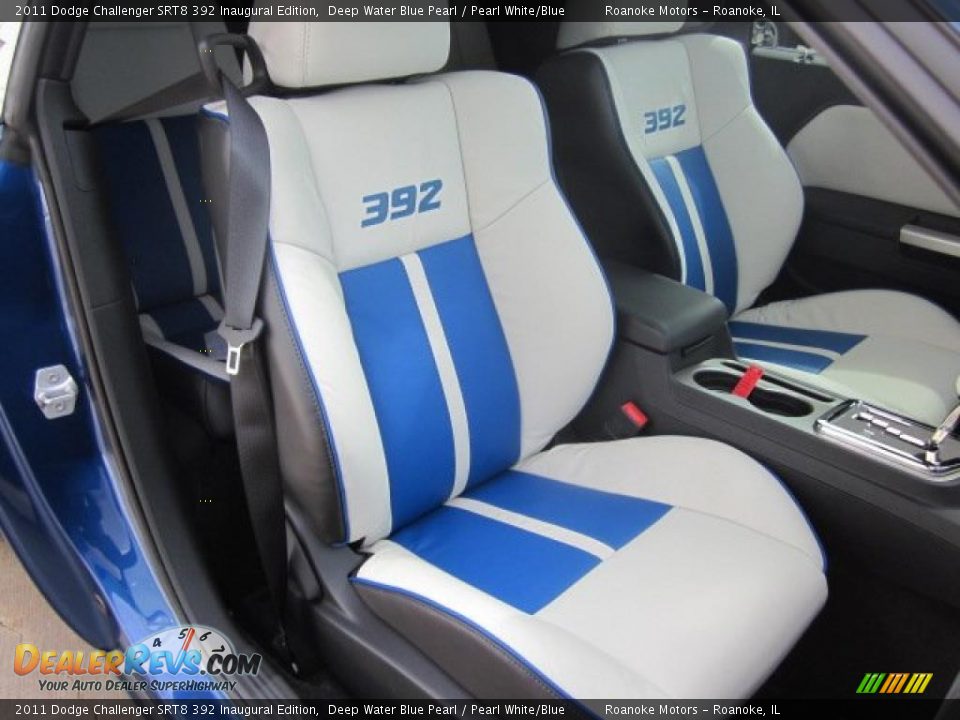 Pearl White/Blue Interior - 2011 Dodge Challenger SRT8 392 Inaugural Edition Photo #3