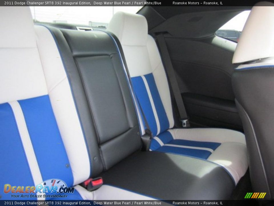 Pearl White/Blue Interior - 2011 Dodge Challenger SRT8 392 Inaugural Edition Photo #7