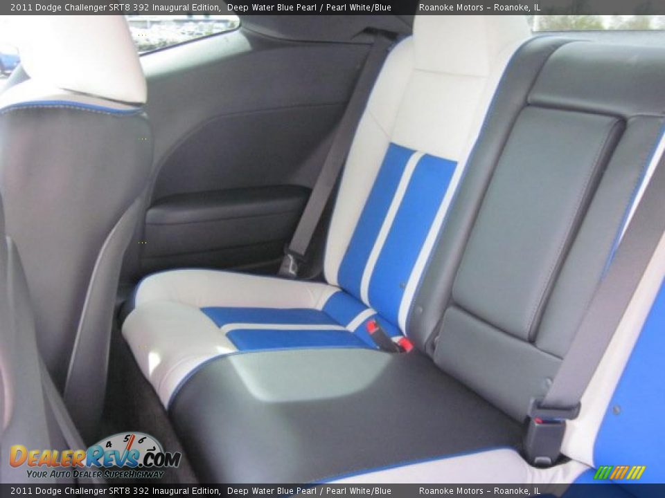 Pearl White/Blue Interior - 2011 Dodge Challenger SRT8 392 Inaugural Edition Photo #22