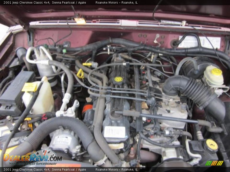 2001 Jeep Cherokee Classic 4x4 4.0 Litre OHV 12-Valve Inline 6 Cylinder Engine Photo #6