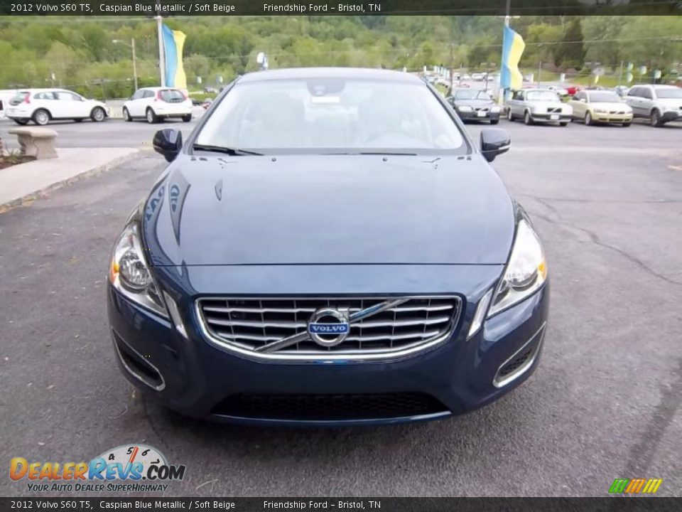 2012 Volvo S60 T5 Caspian Blue Metallic / Soft Beige Photo #3