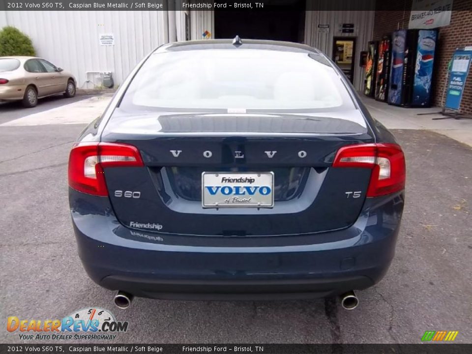 2012 Volvo S60 T5 Caspian Blue Metallic / Soft Beige Photo #7