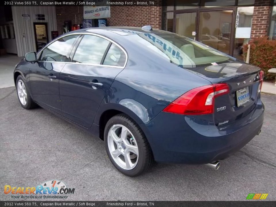 2012 Volvo S60 T5 Caspian Blue Metallic / Soft Beige Photo #8