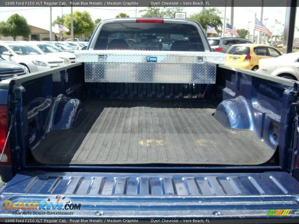 1998 Ford F150 XLT Regular Cab Royal Blue Metallic / Medium Graphite Photo #6